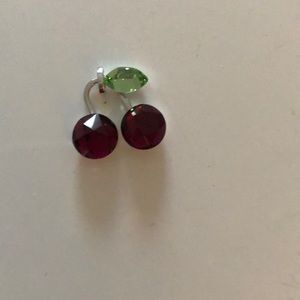 Swarovski crystal cherry pendant
